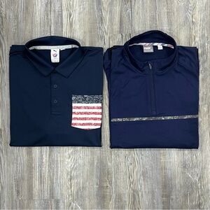 Lot Of Two Puma Volition Polo & Quarter Zip Pullover Men’s Size XL